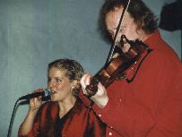 Mats Eden with Groupa, the old haircut and fiddle, photo by The Mollis