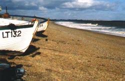 Suffolk beach in Dunwich, photo by The Mollis