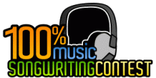 100% Music Songwriting Contest Logo