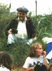 Danny at the Bute beach party 95; photo by The Mollis